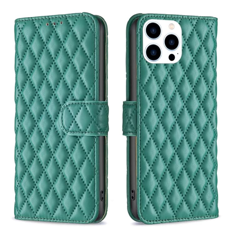 Diamond Lattice Wallet Flip Leather Phone Case, Series 2