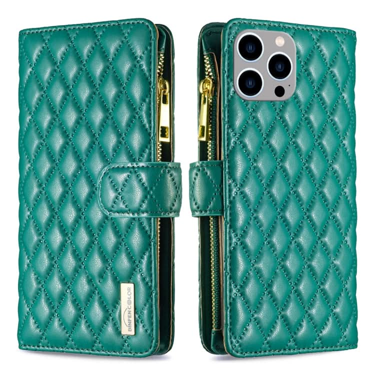 Diamond Lattice Zipper Wallet Leather Flip Phone Case, Series 2