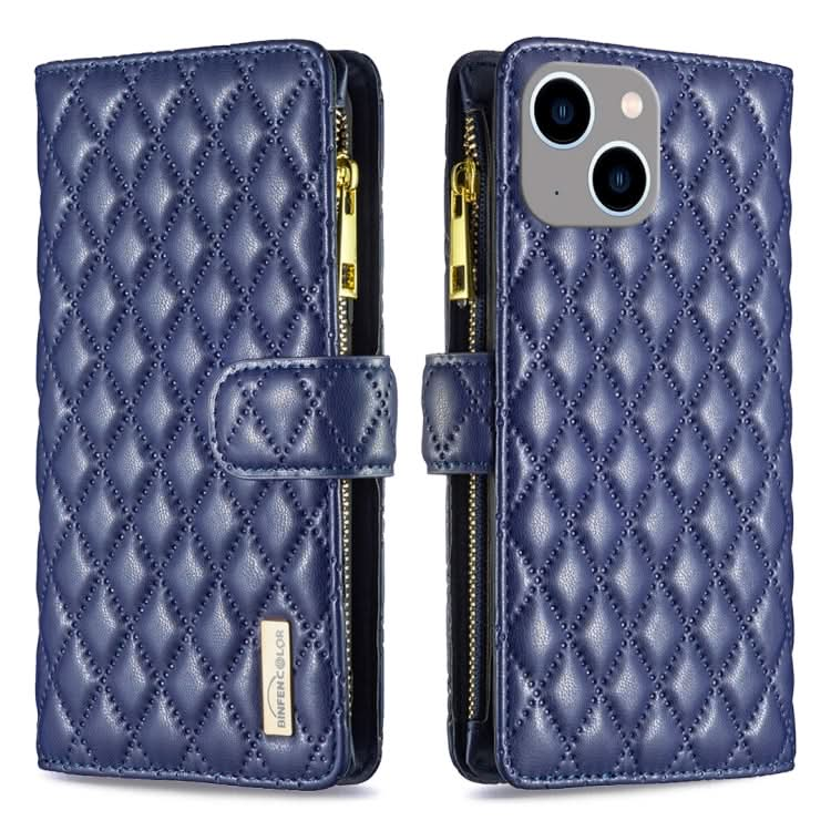 Diamond Lattice Zipper Wallet Leather Flip Phone Case, Series 1