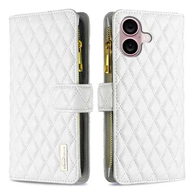 Diamond Lattice Zipper Wallet Leather Flip Phone Case, Series 2