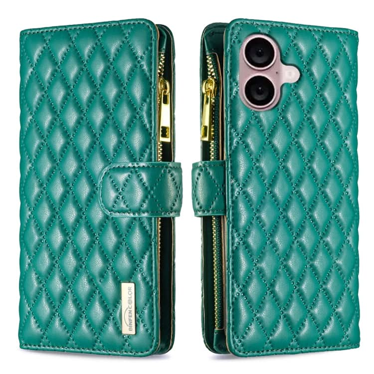 Diamond Lattice Zipper Wallet Leather Flip Phone Case, Series 2