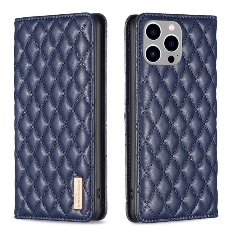 Diamond Lattice Magnetic Leather Flip Phone Case, Series 2