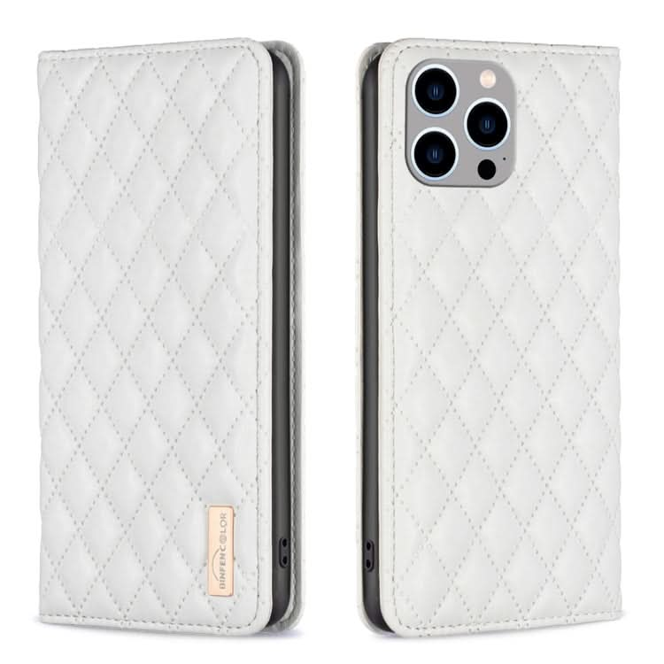 Diamond Lattice Magnetic Leather Flip Phone Case, Series 2