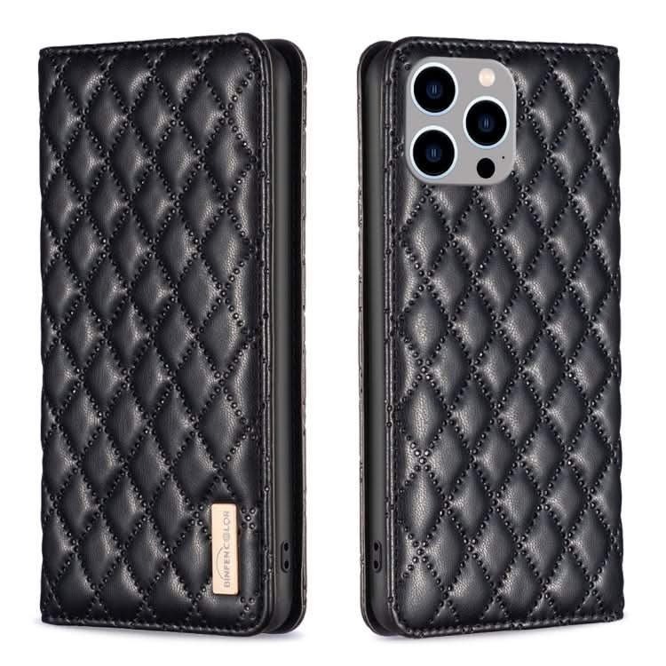 Diamond Lattice Magnetic Leather Flip Phone Case, Series 2