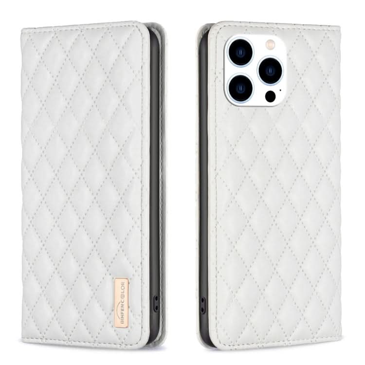 Diamond Lattice Magnetic Leather Flip Phone Case, Series 2