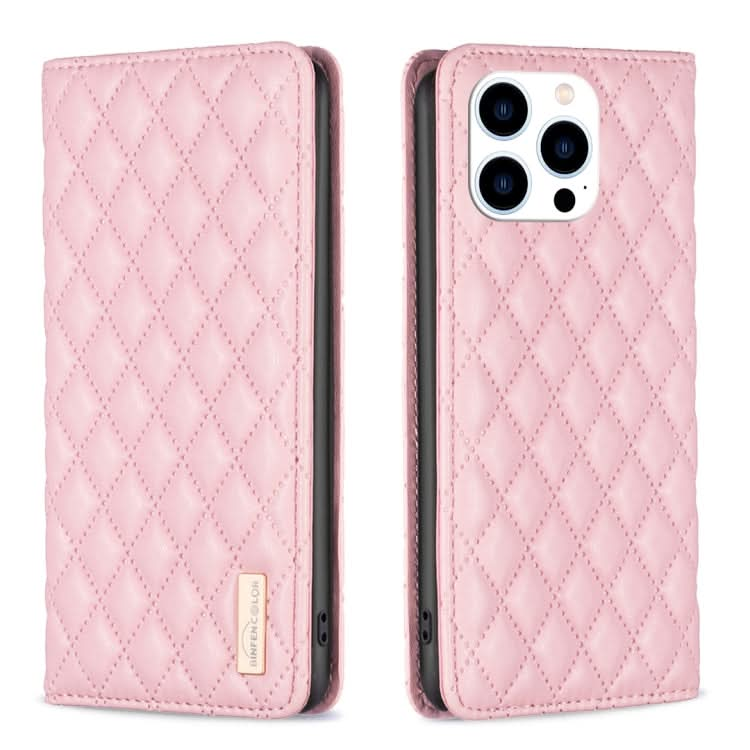 Diamond Lattice Magnetic Leather Flip Phone Case, Series 2