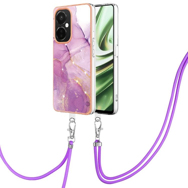 Electroplating Marble Dual-side IMD Phone Case with Lanyard My Store