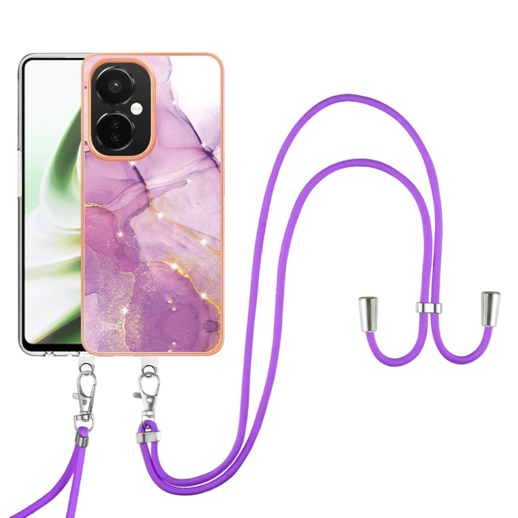 Electroplating Marble Dual-side IMD Phone Case with Lanyard My Store