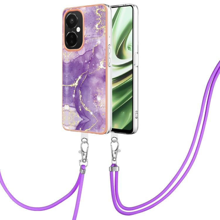 Electroplating Marble Dual-side IMD Phone Case with Lanyard My Store