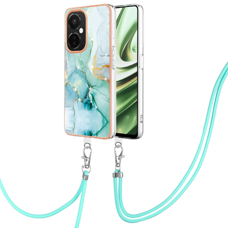 Electroplating Marble Dual-side IMD Phone Case with Lanyard My Store