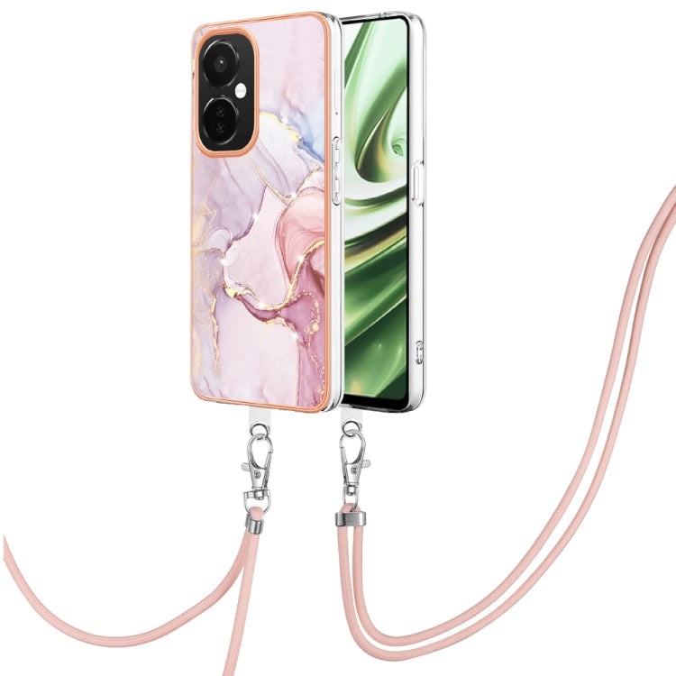 Electroplating Marble Dual-side IMD Phone Case with Lanyard My Store