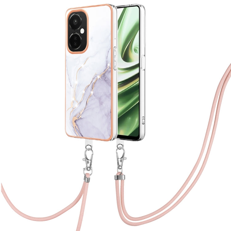 Electroplating Marble Dual-side IMD Phone Case with Lanyard My Store