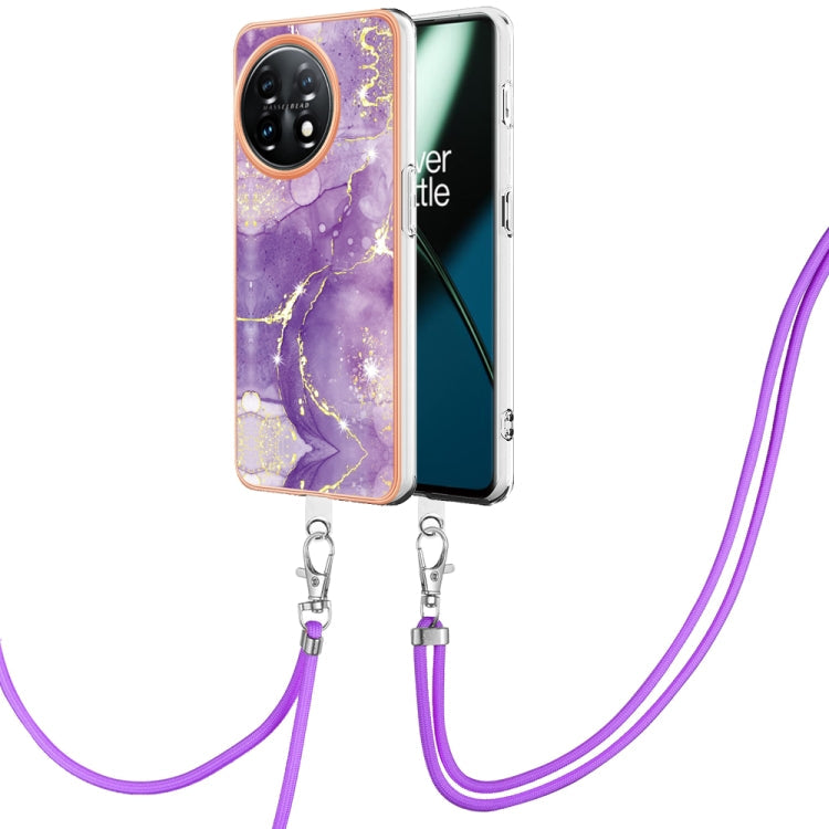 Electroplating Marble Dual-side IMD Phone Case with Lanyard My Store