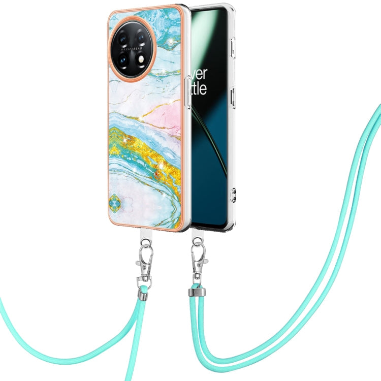 Electroplating Marble Dual-side IMD Phone Case with Lanyard My Store