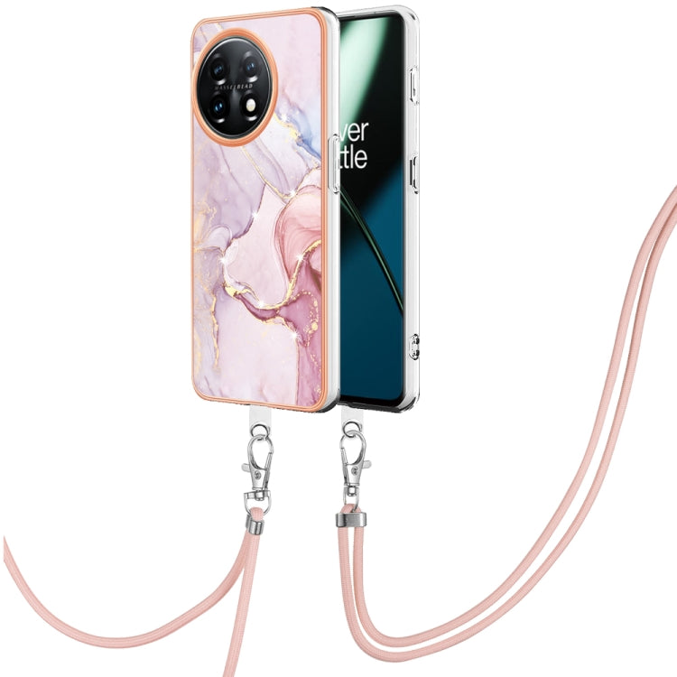 Electroplating Marble Dual-side IMD Phone Case with Lanyard My Store