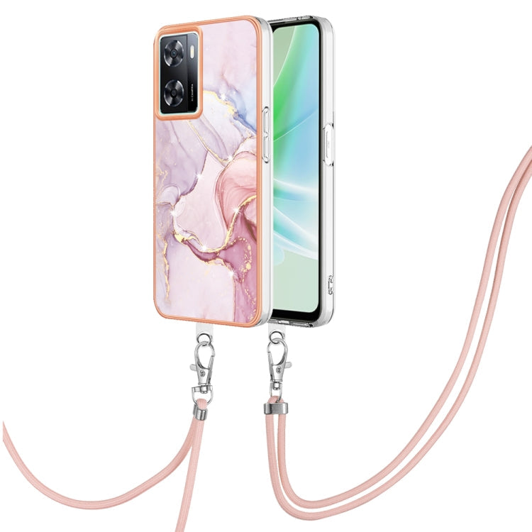 Electroplating Marble Dual-side IMD Phone Case with Lanyard My Store