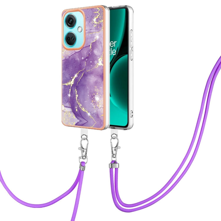 Electroplating Marble Dual-side IMD Phone Case with Lanyard My Store