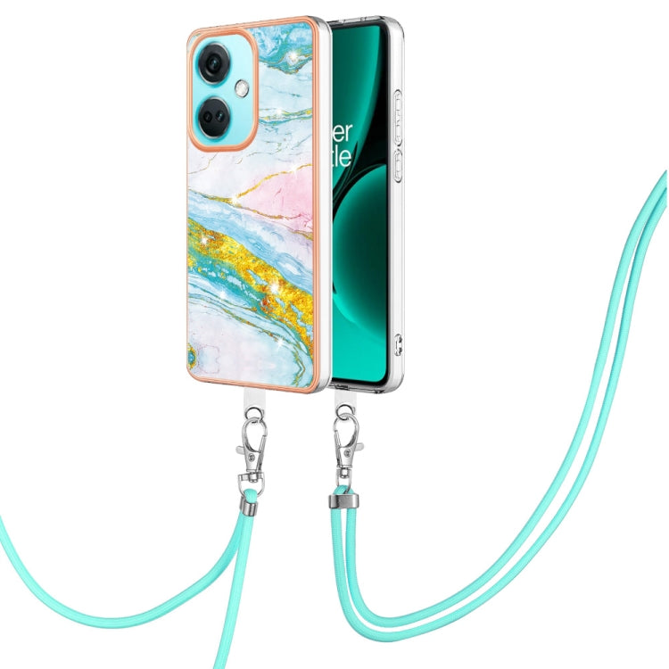 Electroplating Marble Dual-side IMD Phone Case with Lanyard My Store