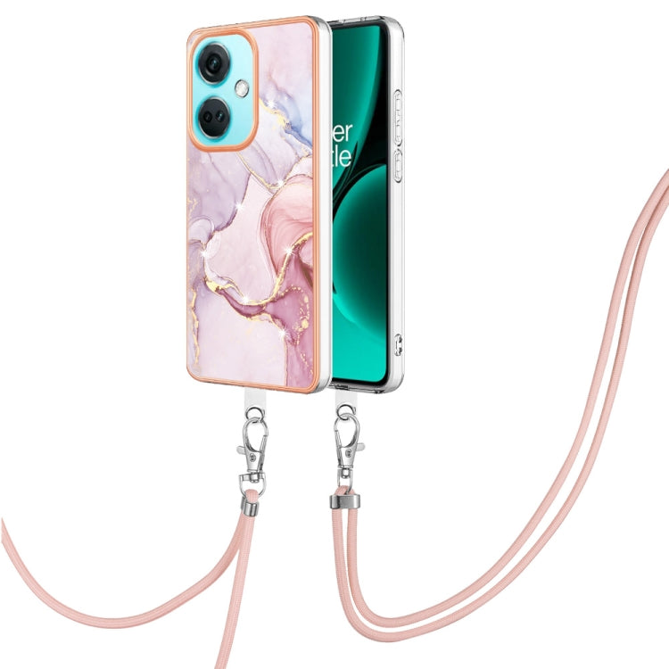 Electroplating Marble Dual-side IMD Phone Case with Lanyard My Store