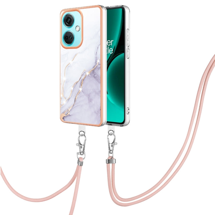 Electroplating Marble Dual-side IMD Phone Case with Lanyard My Store