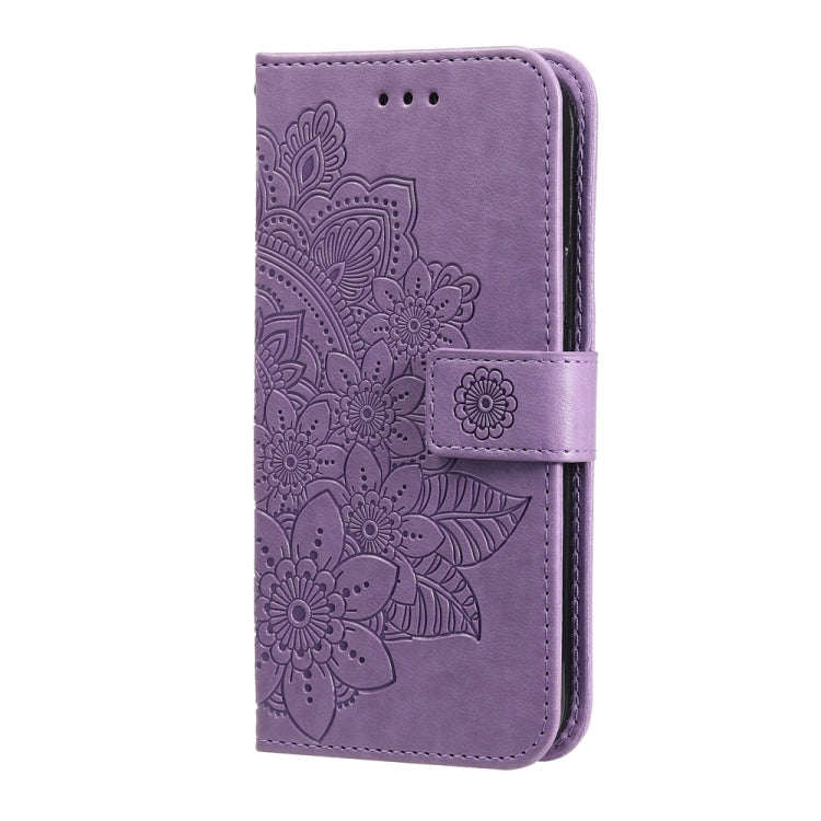 7-petal Flowers Embossing Leather Phone Case, Series 1-Reluova