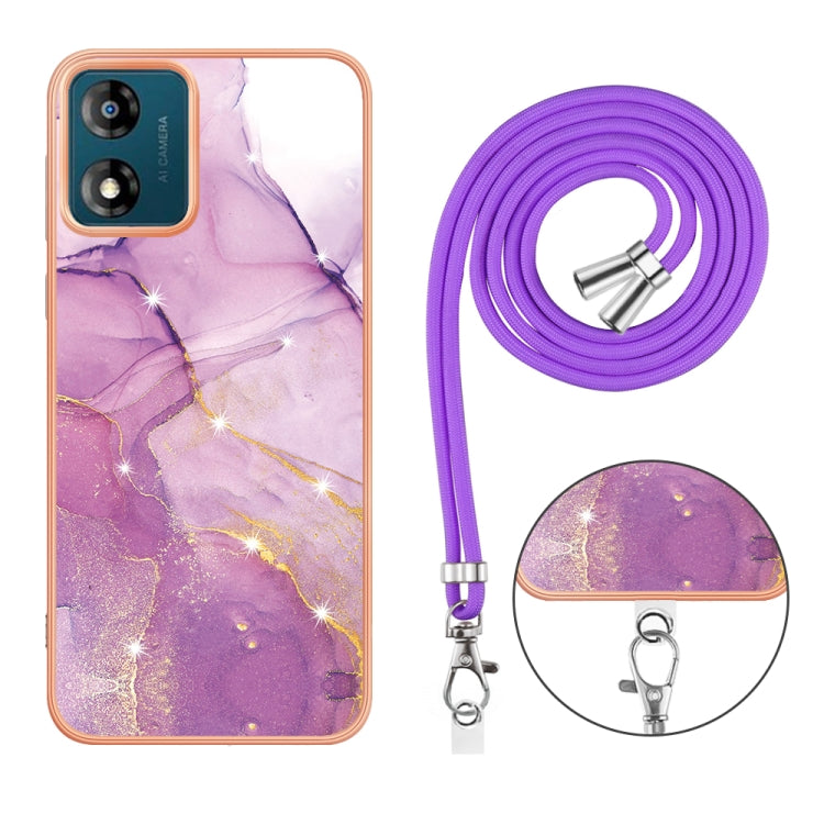 Electroplating Marble Dual-side IMD Phone Case with Lanyard, Series 3 My Store