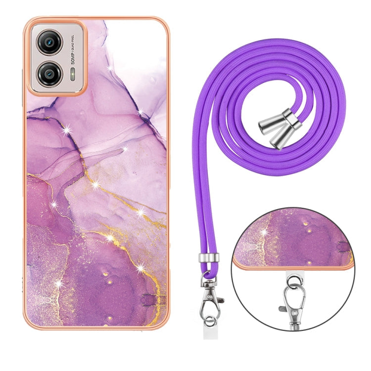 Electroplating Marble Dual-side IMD Phone Case with Lanyard, Series 2 My Store