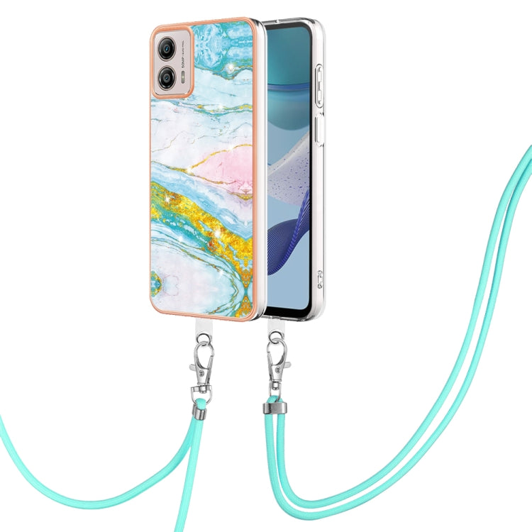 Electroplating Marble Dual-side IMD Phone Case with Lanyard, Series 2 My Store