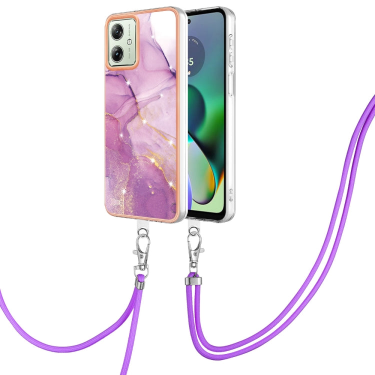 Electroplating Marble Dual-side IMD Phone Case with Lanyard, Series 1 My Store