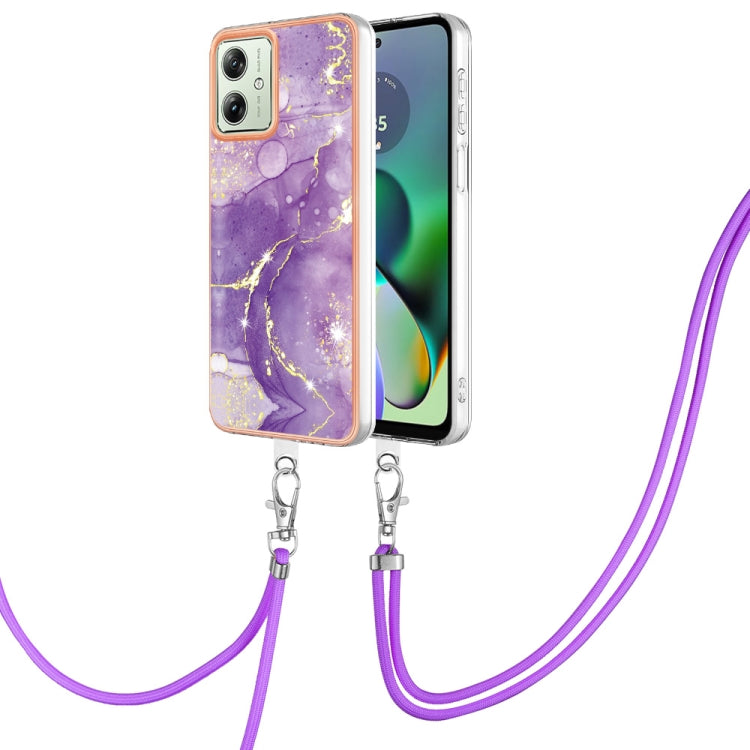 Electroplating Marble Dual-side IMD Phone Case with Lanyard, Series 1 My Store