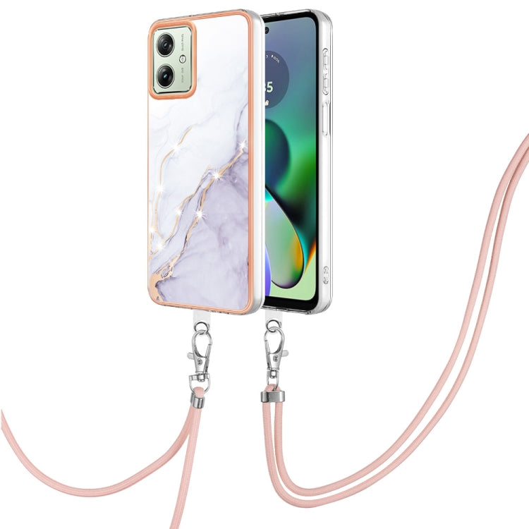 Electroplating Marble Dual-side IMD Phone Case with Lanyard, Series 1 My Store