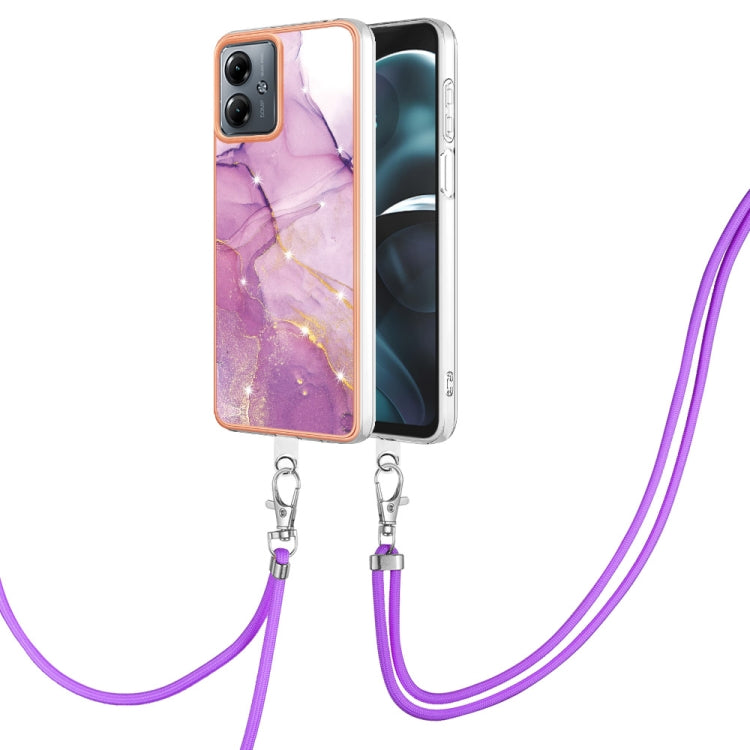 Electroplating Marble Dual-side IMD Phone Case with Lanyard, Series 2 My Store