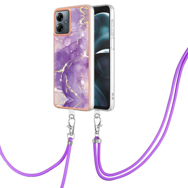 Electroplating Marble Dual-side IMD Phone Case with Lanyard, Series 2 My Store