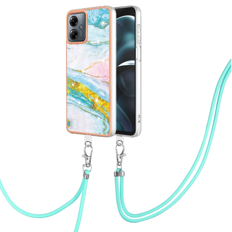 Electroplating Marble Dual-side IMD Phone Case with Lanyard, Series 2 My Store