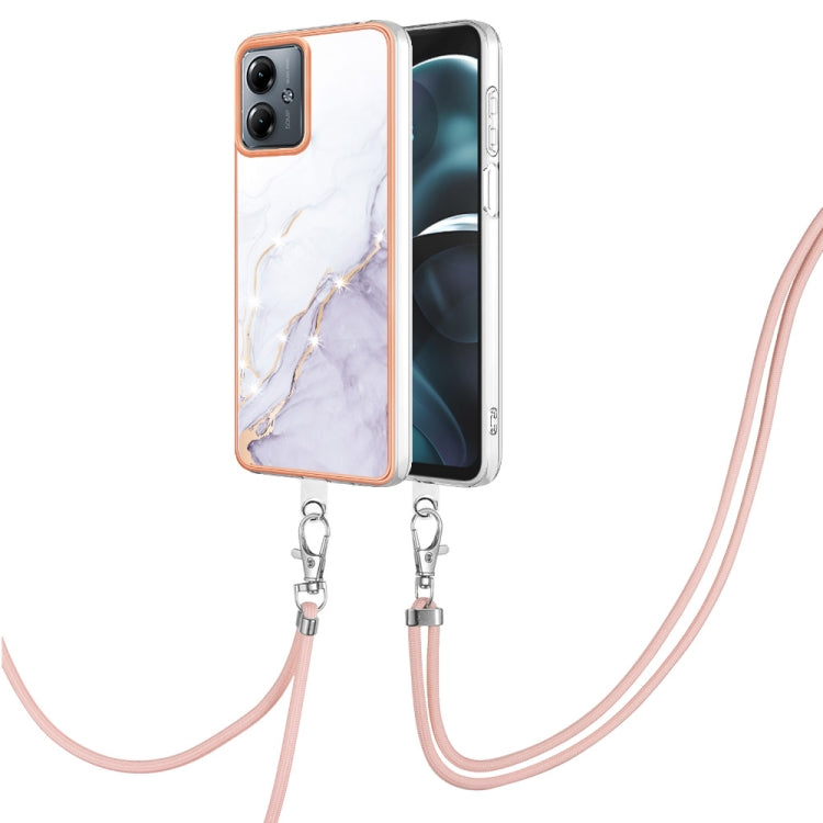 Electroplating Marble Dual-side IMD Phone Case with Lanyard, Series 2 My Store