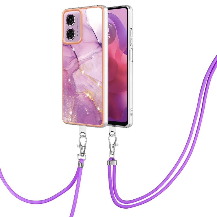 Electroplating Marble Dual-side IMD Phone Case with Lanyard, Series 1 My Store