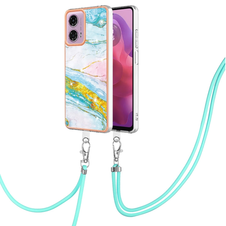 Electroplating Marble Dual-side IMD Phone Case with Lanyard, Series 1 My Store