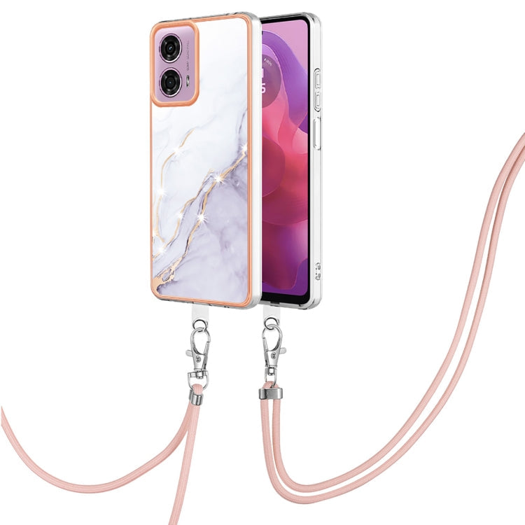 Electroplating Marble Dual-side IMD Phone Case with Lanyard, Series 1 My Store