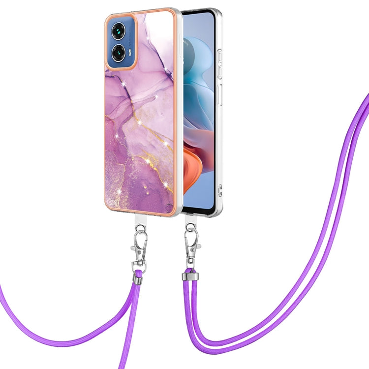 Electroplating Marble Dual-side IMD Phone Case with Lanyard, Series 2 My Store