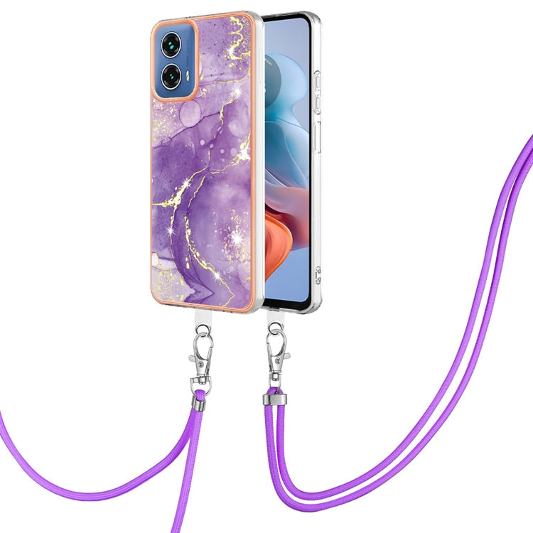 Electroplating Marble Dual-side IMD Phone Case with Lanyard, Series 2 My Store