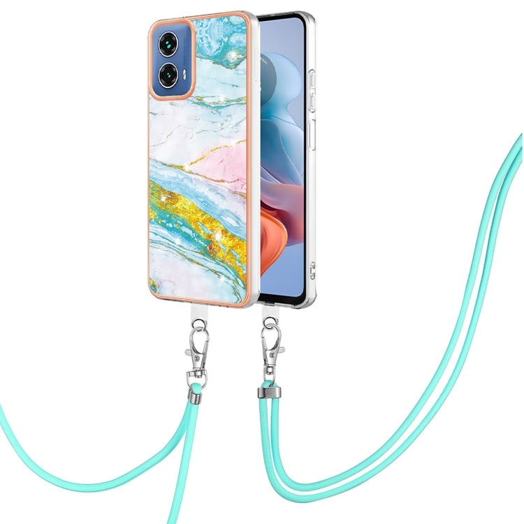 Electroplating Marble Dual-side IMD Phone Case with Lanyard, Series 2 My Store