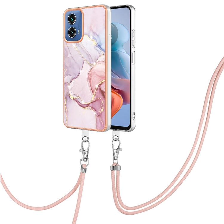 Electroplating Marble Dual-side IMD Phone Case with Lanyard, Series 2 My Store