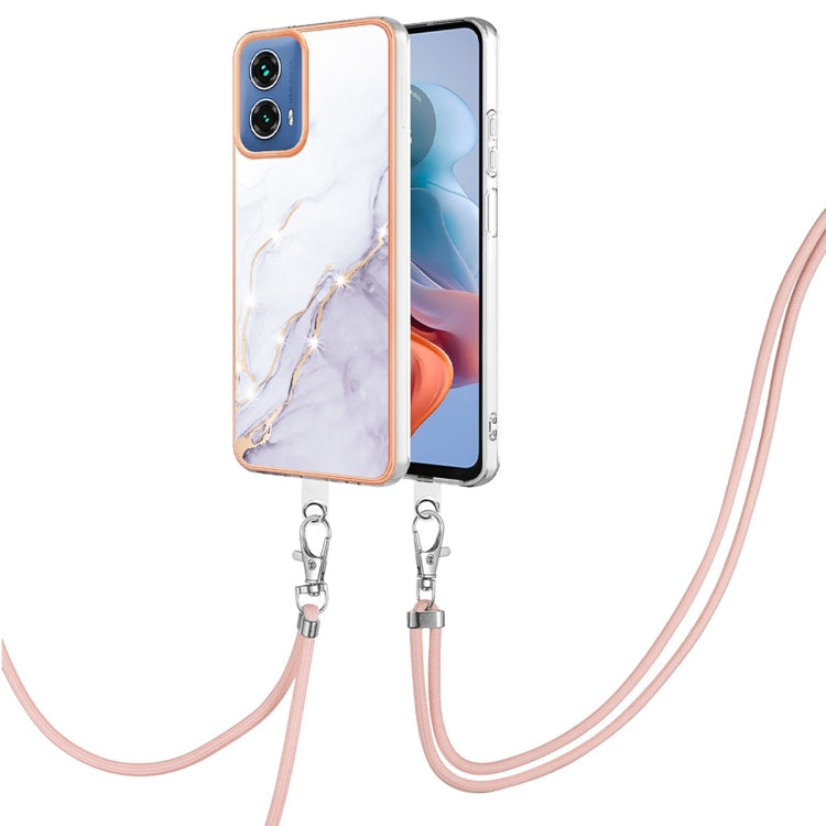 Electroplating Marble Dual-side IMD Phone Case with Lanyard, Series 2 My Store