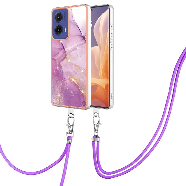 Electroplating Marble Dual-side IMD Phone Case with Lanyard, Series 1 My Store