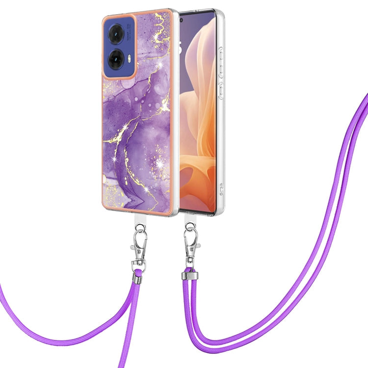 Electroplating Marble Dual-side IMD Phone Case with Lanyard, Series 1 My Store