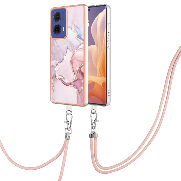 Electroplating Marble Dual-side IMD Phone Case with Lanyard, Series 1 My Store