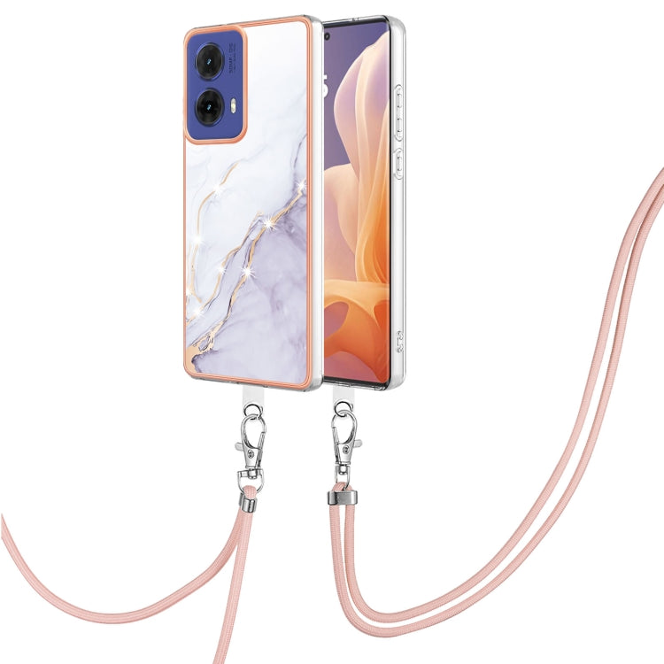 Electroplating Marble Dual-side IMD Phone Case with Lanyard, Series 1 My Store