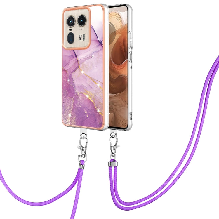 Electroplating Marble Dual-side IMD Phone Case with Lanyard, Series 2 My Store