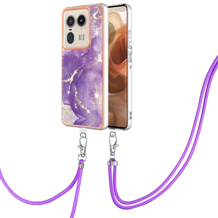 Electroplating Marble Dual-side IMD Phone Case with Lanyard, Series 2 My Store