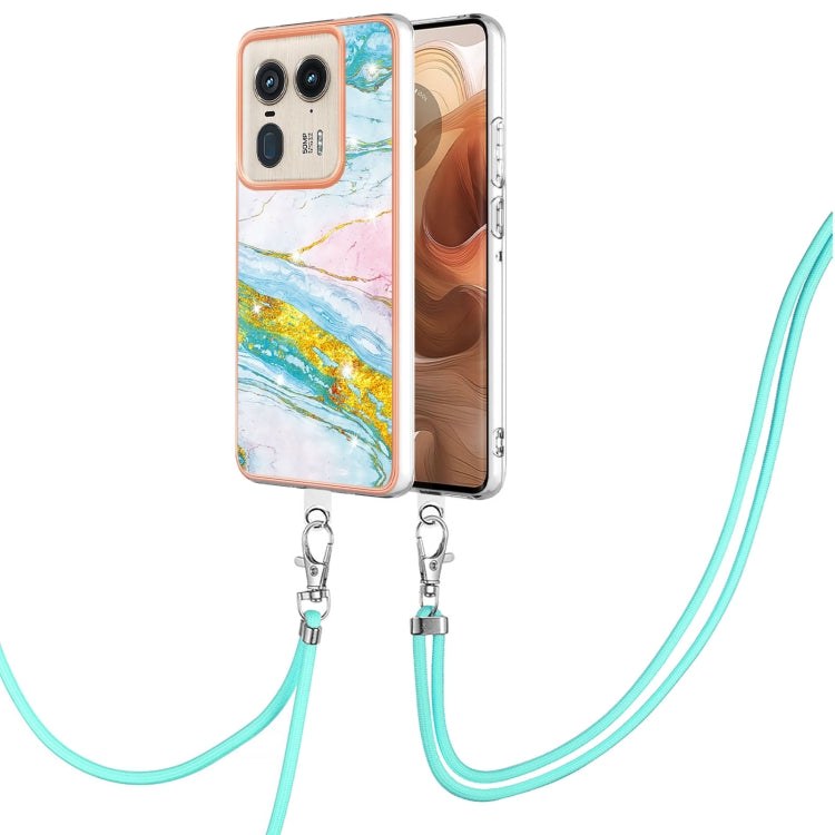 Electroplating Marble Dual-side IMD Phone Case with Lanyard, Series 2 My Store